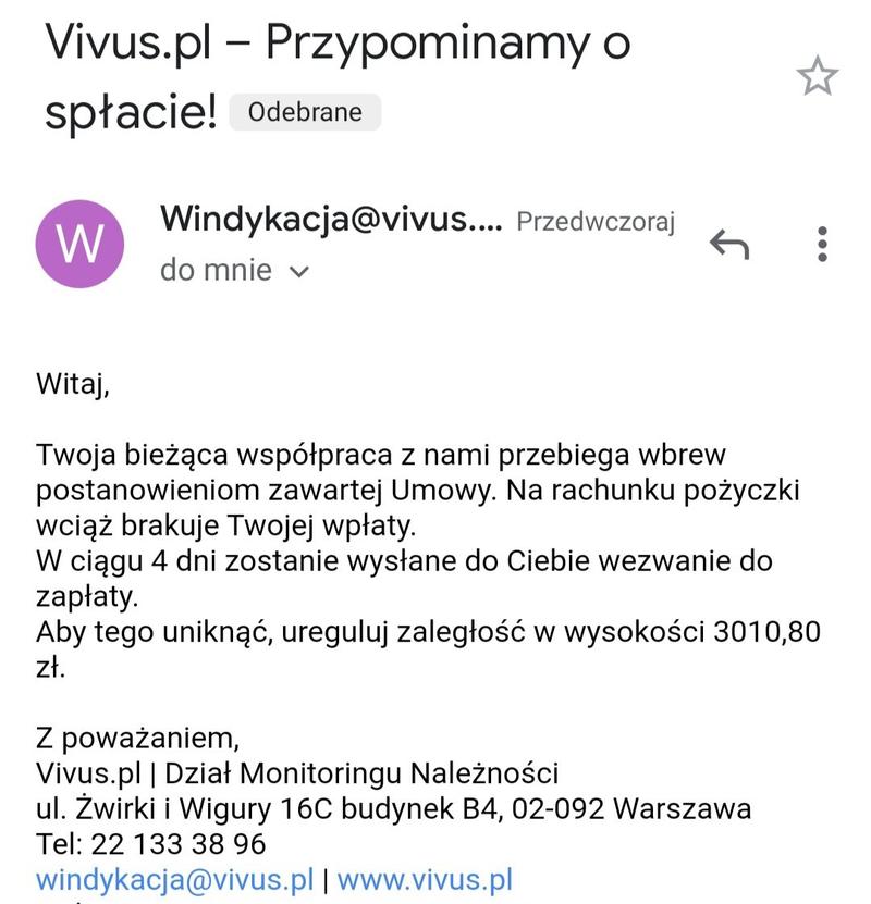 Windykacja Vivus