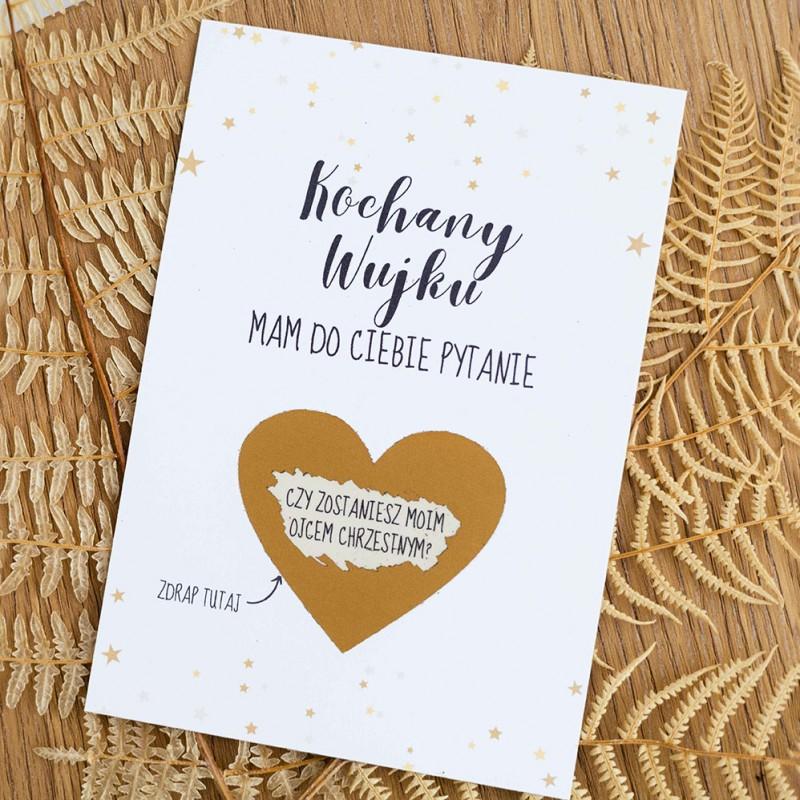 Zaskakująca oryginalna zdrapka – pomysł na wyjątkową prośbę o zostanie chrzestnym