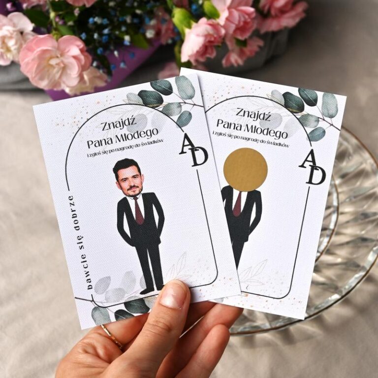 Zaskocz swoją świadkową oryginalnymi zdrapkami na wesele, które zrobią wrażenie