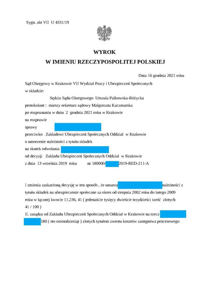 Sprawdzenie zadłużenia w ZUS online