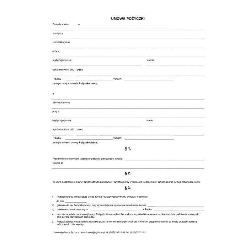 Wypowiedzenie umowy pożyczki