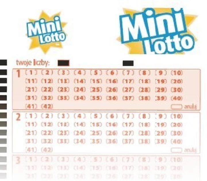 Mini lotto trafienie trzech kulek