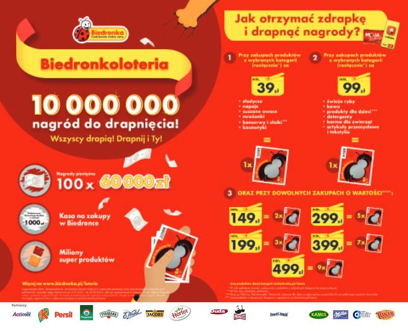 Zdrapki Biedronka poradnik