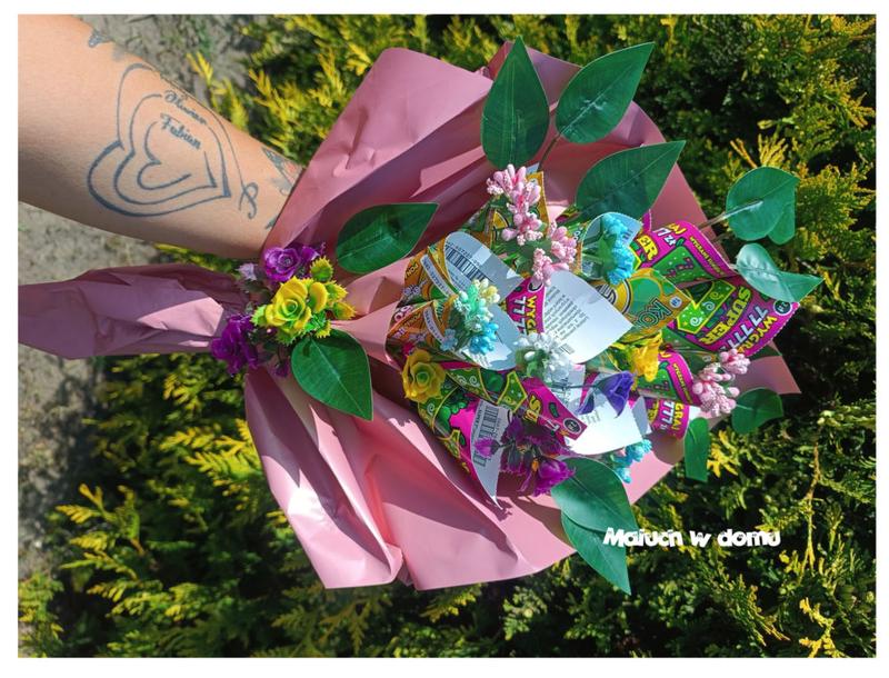 Unikalny bukiet ze zdrapek